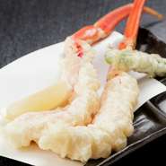 ・かに刺し
・かに味噌
・かに天ぷら
・かに七輪焼き
・かにすき
・かにしゃぶしゃぶ
・〆の雑炊
・デザート
