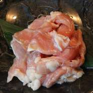 一羽に１０ｇしかない希少部位。貝ひものような食感。