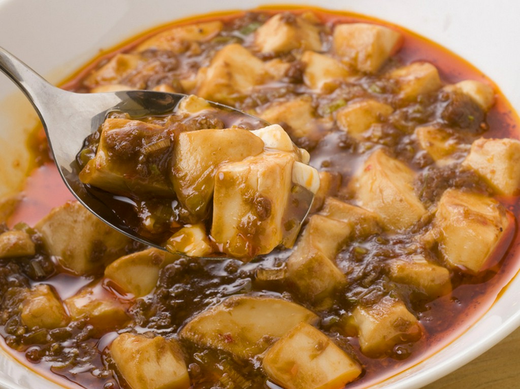 辛みのリクエスト可能。看板メニューの『麻婆豆腐』　（小／中）