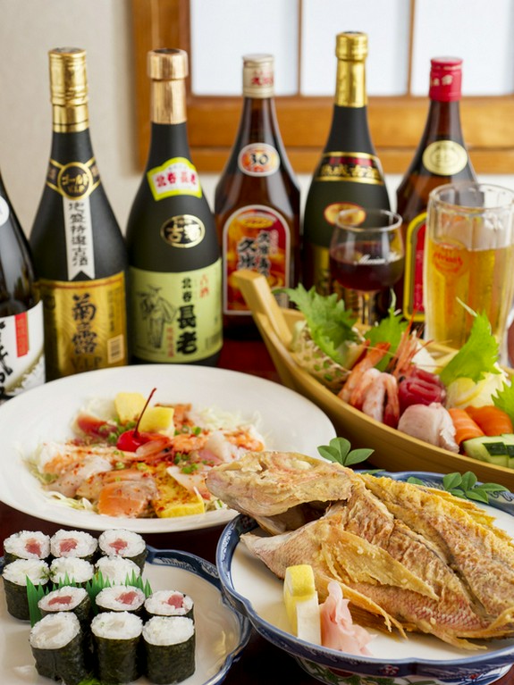 3時間飲み放題のコース料理が揃い踏み！