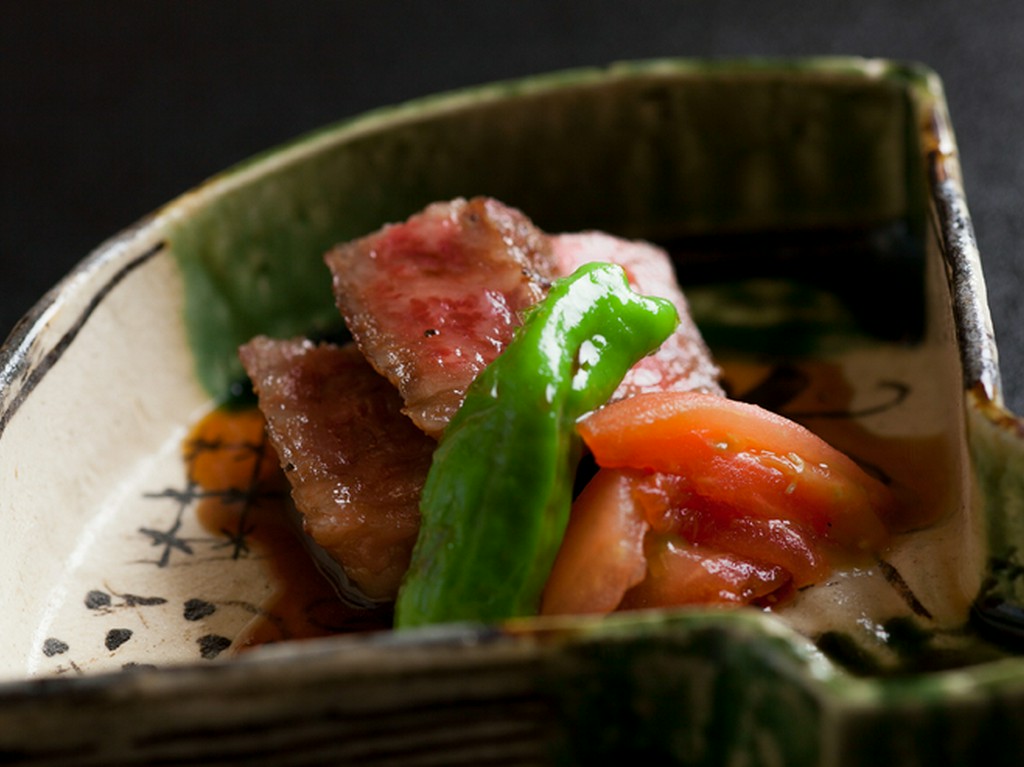 京都牛のステーキ