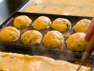 ビールとふわふわ、ふっくら明石焼きが合う!!