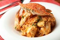 『渡り蟹のトマトクリームソース　生パスタ』