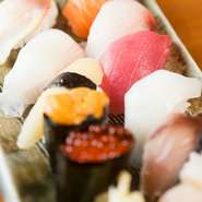 旬の魚介が存分に味わえる『北の味　握り寿司』