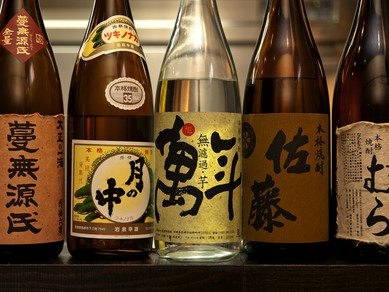 厳選焼酎揃っています