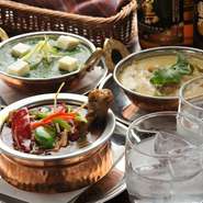 カレーの辛さは、ひとりひとりに合わせ、辛さを変える時は全てスパイスの配合によって変えています。