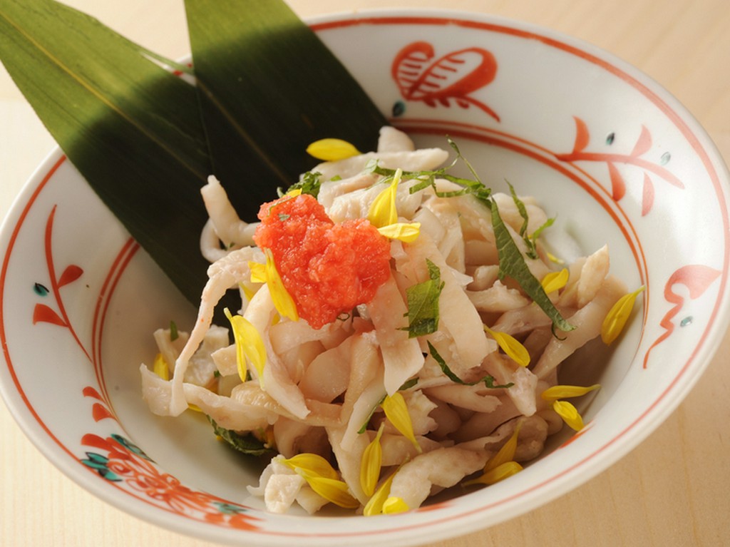 さっぱりと食べられる『鶏皮ポン酢』