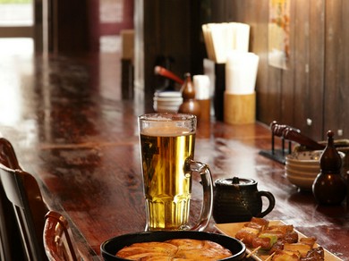 グラスをキンキンに冷やして冷たーい焼酎とホッピーで、いざっ!