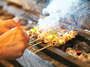 さまざまな部位を楽しめる「阿波尾鶏」を使った『焼き鳥』