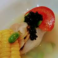 シェフのおまかせコース11000円コース料理一例