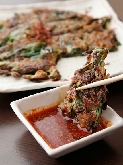 作りたての生地にこだわった『チヂミ』