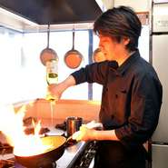 それぞれのお客様のストーリーに合わせた料理づくり