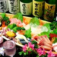 田村オリジナル料理、人気料理、そして季節ごとに食べたい旬の食材を使った料理が満載のとってもお得な会席コースを多数ご用意しています！　心を込めた旬の味をお楽しみ下さい！　ご予算にも応じます。