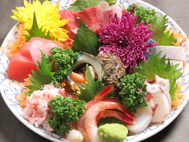 High-class seafood course