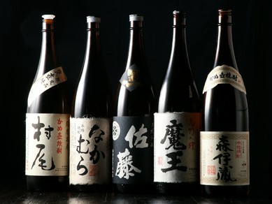 豊富な品揃えで、好みの「本格焼酎」を味わえる