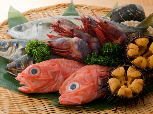 三陸の魚介を中心に、美味しい旬のネタを提供しています