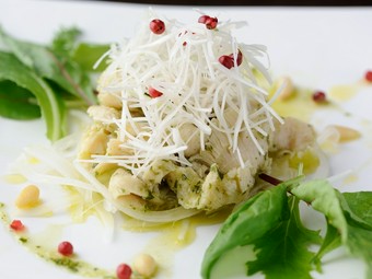 お肉が焼けるのを待つ間に楽しみたい『ミノの冷製バジル仕立て』