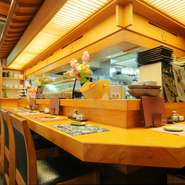 カウンター席※あんしん会食推進の店認証制度認証店です