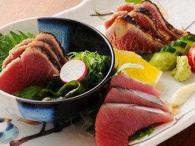 [初鰹の季節です]鰹三種盛り