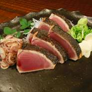 高知の朝獲れ鮮魚をはじめ、高知名物の「カツオの刺身」、「カツオのタタキ」上質の土佐和牛を是非ご賞味ください。