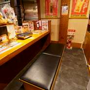 カウンター席（1~3名）一人焼肉でお馴染みカウンター席