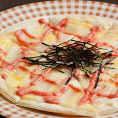 お腹がすいたときにピッタリの『明太もちピザ』