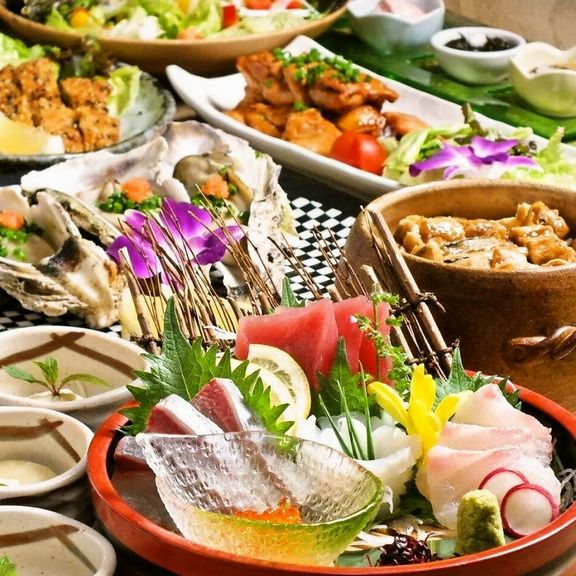 歓送迎会に3時間飲み放題付き7品三崎港直送海鮮コース3800円