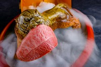 厚切りのみすじステーキです。