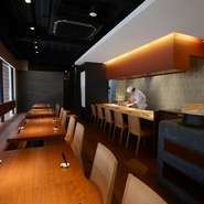 落ち着いた色づかいで心安らぐ空間