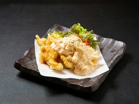 自家製タルタルでお召し上がり下さい

