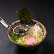 染みわたる〆のラーメン
