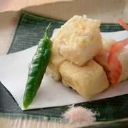 サクッフワッ　あつあつで抹茶塩と
