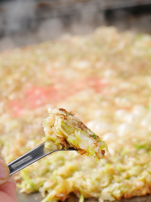 ビールのおつまみに最適！　『もち明太チーズもんじゃ』