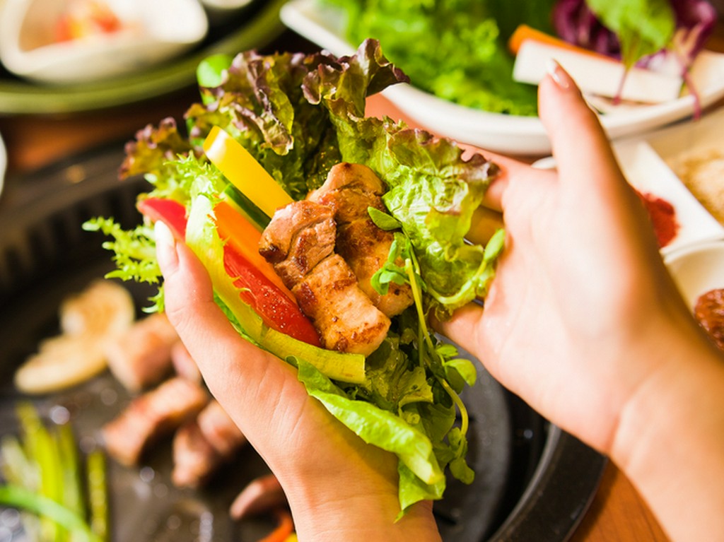 銘柄肉を野菜で包む醍醐味。バランスを考えた健康的なメニュー