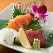 マグロ・サーモン・アオリイカ