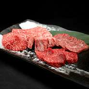 カルビ / ロース / ハラミ / ヒレ / 中落カルビ
(2～3人前)