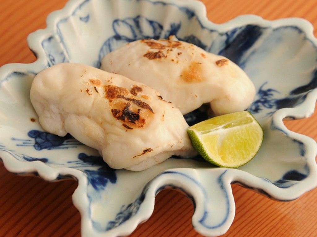 季節限定の味覚『鯛の白子の塩焼き』