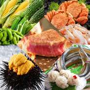 ＊その日のお勧め食材をふんだんに使用、コースの内容は毎日入れ替わります。
＊内容のリクエストも可能。初めてのお客様、リピーターのお客様、何度お越しになられてもお楽しみ頂けます。