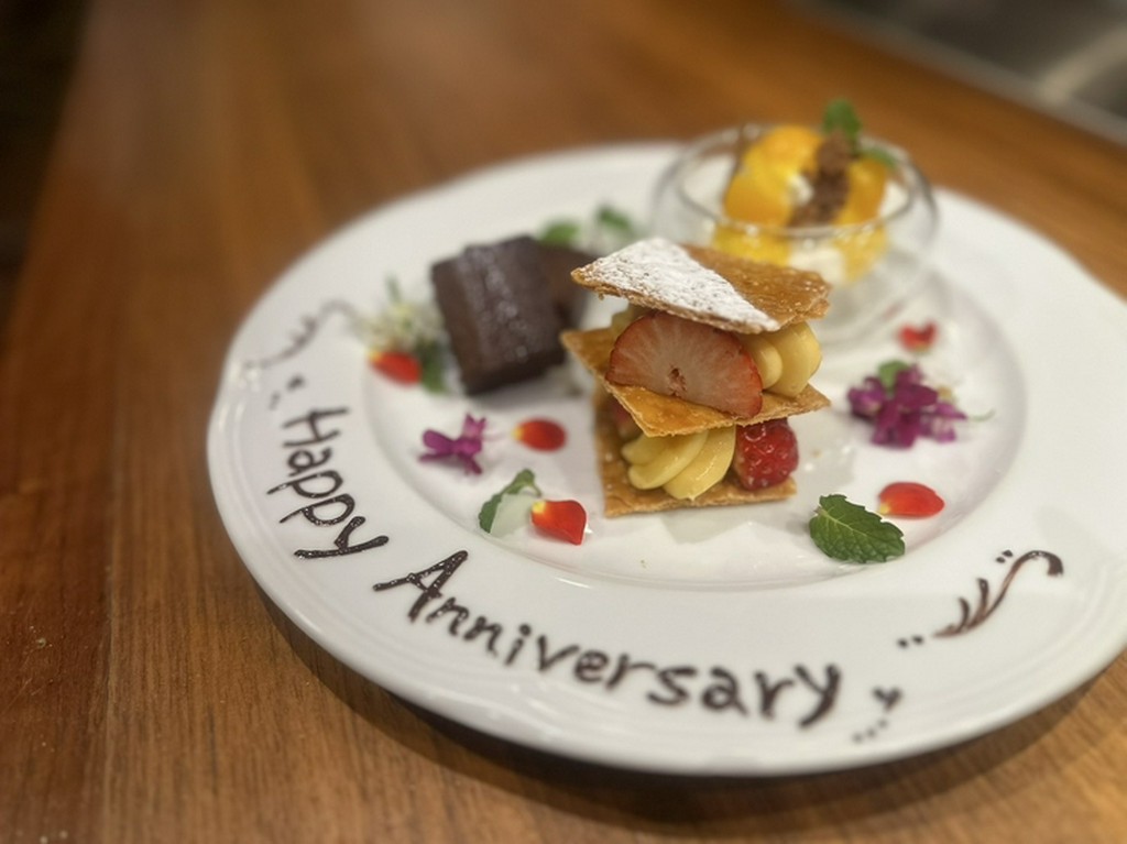 サプライズ演出に喜ばれるデザートプレート