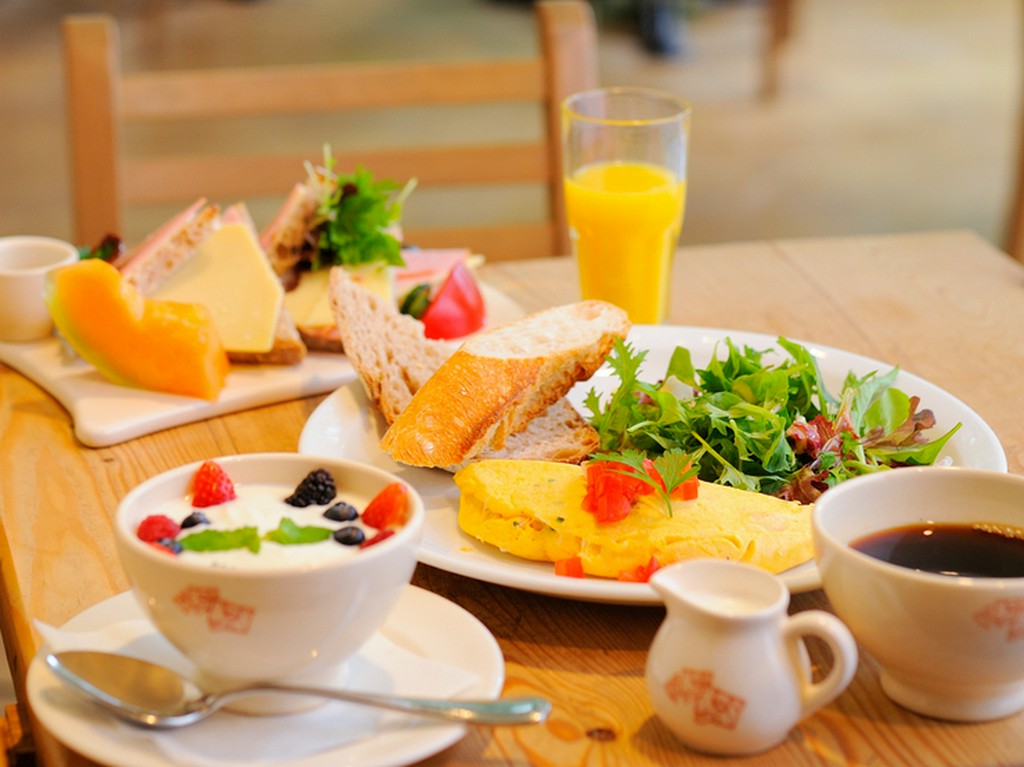 朝食メニューが豊富なのも嬉しい