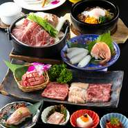 豪華に美味しく黒毛和牛をいただくグルメコース