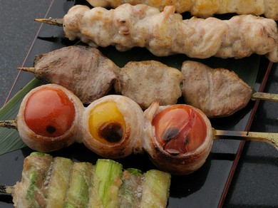 その日のイチオシの串焼きを盛り合わせ『五種盛り』