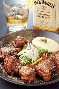 オリジナルな唐揚げ『若鶏のひまわり揚げ』