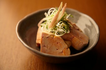 秋から冬にかけての限定メニュー『アン肝ポン酢』