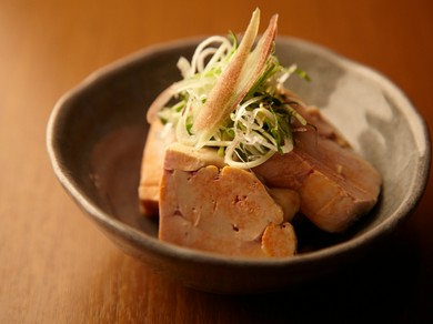 秋から冬にかけての限定メニュー『アン肝ポン酢』