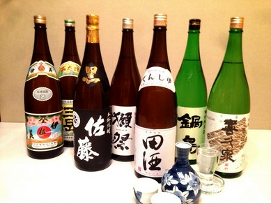 日本酒だけでなく、焼酎、ワインにもこだわりがあります