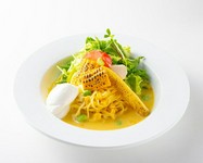 とうもろこしを裏ごししたスープが絶品です。