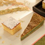 9/19~21敬老の日までフルコースのデザートは数量限定で、濃厚なお抹茶とチョコのハーモニーが上品な『抹茶のガトーショコラ」、日本酒鳳鳴を使用した『カステラ』をご提供いたします