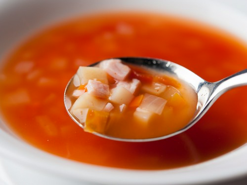 コースでご提供させていただくスープ