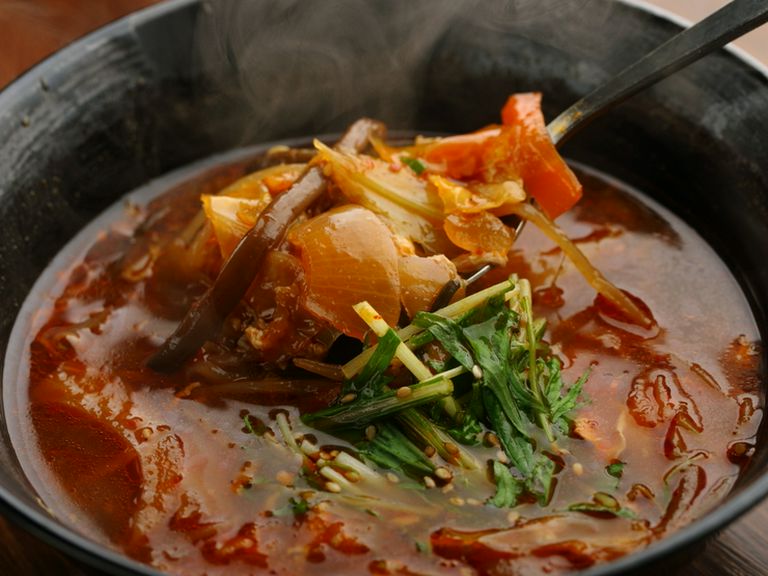 辛さの中にもコクがある『ユッケジャンスープ』